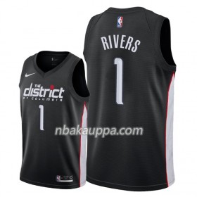 Washington Wizards Austin Rivers 1 2018-19 Nike City Edition Musta Pelipaidat Swingman - Miesten